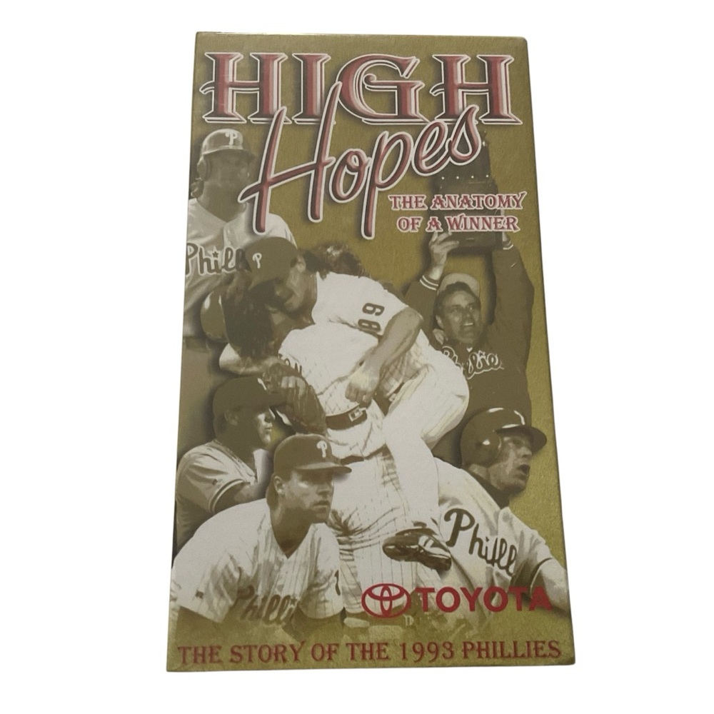 Philadelphia PHILLIES High Hopes 1993 VHS John Kruk Larry Anderson New Sealed